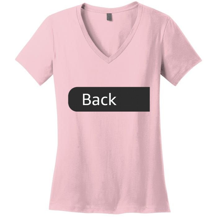 Unique Qrcode With Humorous Hidden Message Women's V-Neck T-Shirt
