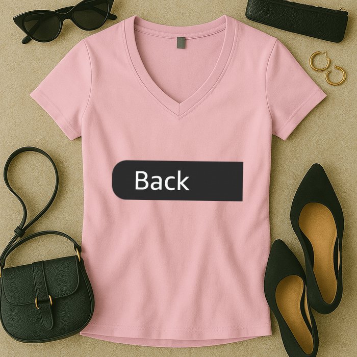 Unique Qrcode With Humorous Hidden Message Women's V-Neck T-Shirt