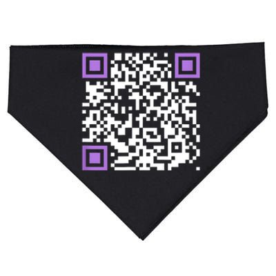 Unique Qrcode With Humorous Hidden Message USA-Made Doggie Bandana