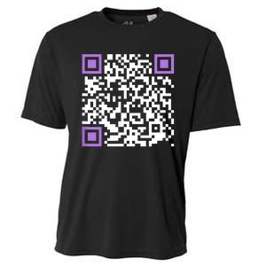 Unique Qrcode With Humorous Hidden Message Cooling Performance Crew T-Shirt