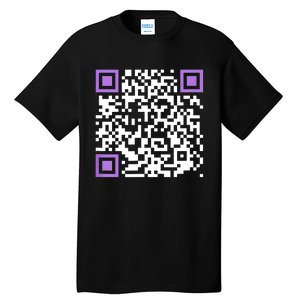 Unique Qrcode With Humorous Hidden Message Tall T-Shirt