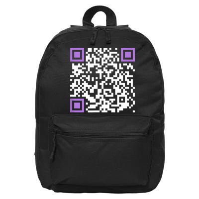 Unique Qrcode With Humorous Hidden Message 16 in Basic Backpack