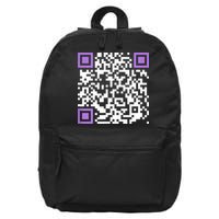 Unique Qrcode With Humorous Hidden Message 16 in Basic Backpack