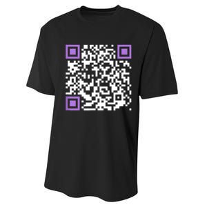 Unique Qrcode With Humorous Hidden Message Performance Sprint T-Shirt