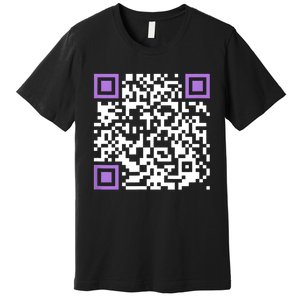 Unique Qrcode With Humorous Hidden Message Premium T-Shirt