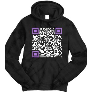 Unique Qrcode With Humorous Hidden Message Tie Dye Hoodie