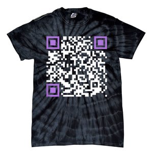 Unique Qrcode With Humorous Hidden Message Tie-Dye T-Shirt