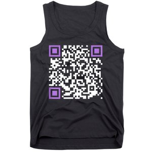 Unique Qrcode With Humorous Hidden Message Tank Top