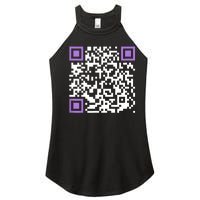 Unique Qrcode With Humorous Hidden Message Women’s Perfect Tri Rocker Tank