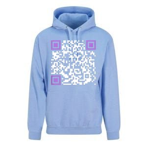 Unique Qrcode With Humorous Hidden Message Unisex Surf Hoodie