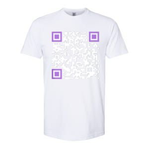 Unique Qrcode With Humorous Hidden Message Softstyle CVC T-Shirt