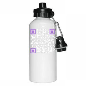 Unique Qrcode With Humorous Hidden Message Aluminum Water Bottle