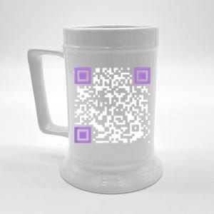 Unique Qrcode With Humorous Hidden Message Beer Stein