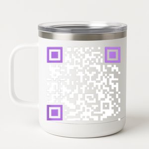 Unique Qrcode With Humorous Hidden Message 12 oz Stainless Steel Tumbler Cup