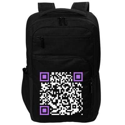 Unique Qrcode With Humorous Hidden Message Impact Tech Backpack