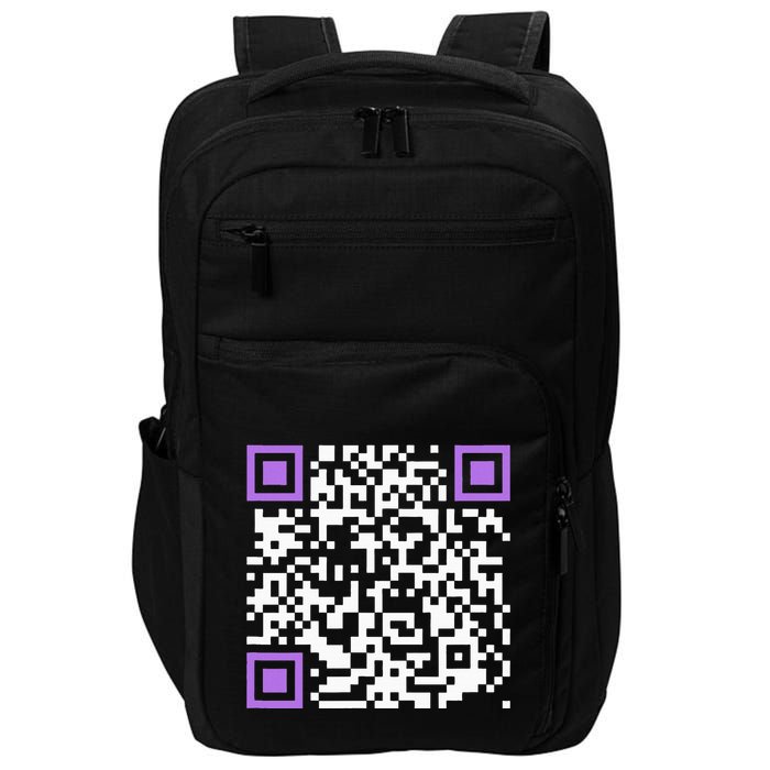 Unique Qrcode With Humorous Hidden Message Impact Tech Backpack