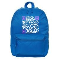 Unique Qrcode With Humorous Hidden Message 16 in Basic Backpack