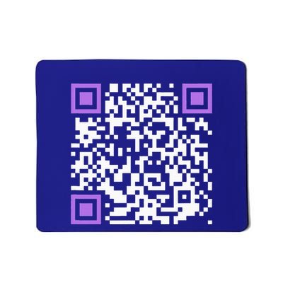 Unique Qrcode With Humorous Hidden Message Mousepad