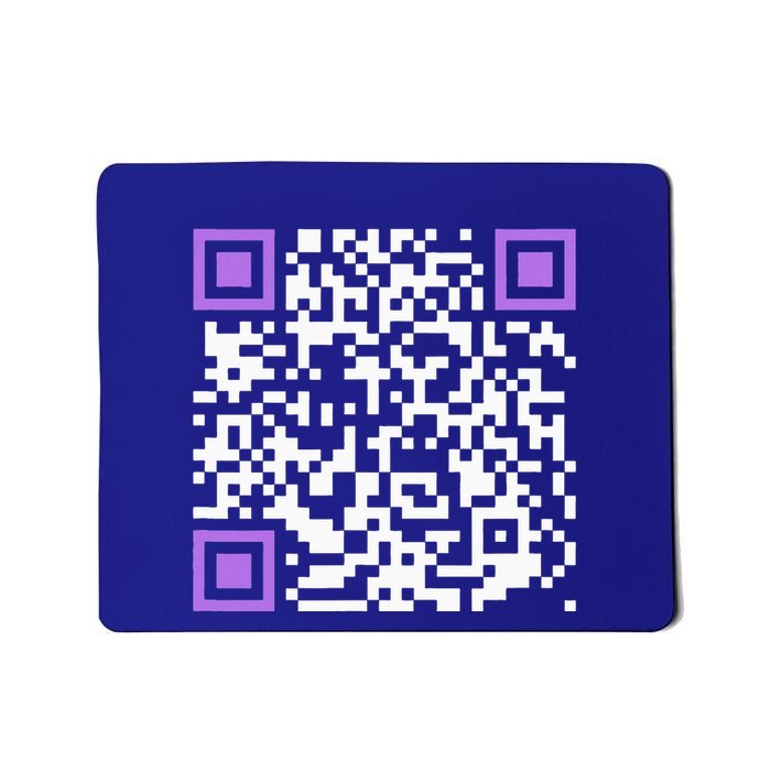 Unique Qrcode With Humorous Hidden Message Mousepad