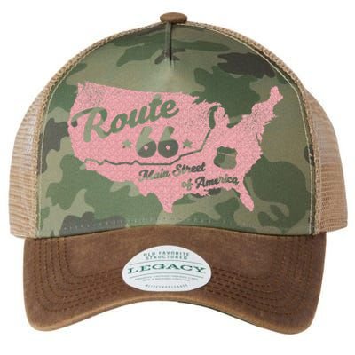 USA Route 66 Main Street Of America  Legacy Tie Dye Trucker Hat