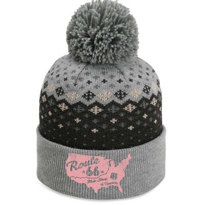 USA Route 66 Main Street Of America  The Baniff Cuffed Pom Beanie