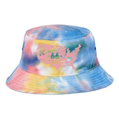 USA Route 66 Main Street Of America  Tie Dye Newport Bucket Hat