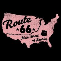 USA Route 66 Main Street Of America  Cooling Performance Crew T-Shirt