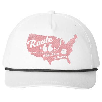 USA Route 66 Main Street Of America  Snapback Five-Panel Rope Hat