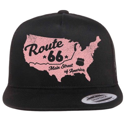 USA Route 66 Main Street Of America  Flatbill Hat
