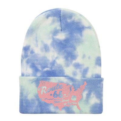 USA Route 66 Main Street Of America  Tie Dye 12in Knit Beanie