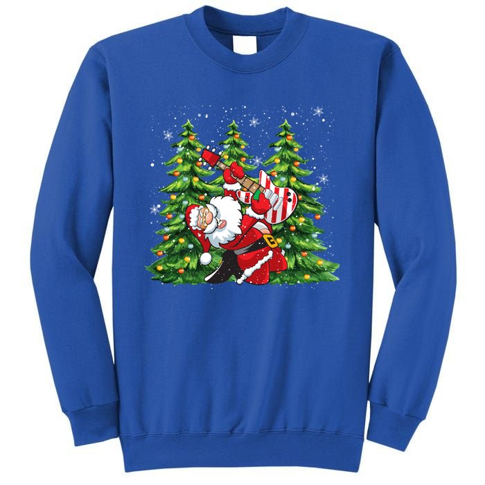 Unique Rock And Roll Santa Claus Guitar Player Christmas Gift Sweatshirt