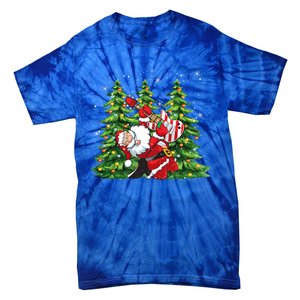 Unique Rock And Roll Santa Claus Guitar Player Christmas Gift Tie-Dye T-Shirt