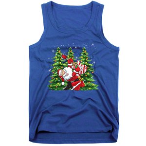 Unique Rock And Roll Santa Claus Guitar Player Christmas Gift Tank Top