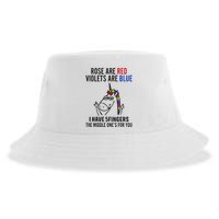 Unicorn Rose Are Red Violets Are Blue I Have 5 Fingers Sustainable Bucket Hat