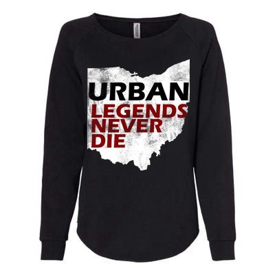 Urban Legends Never Die Womens California Wash Sweatshirt