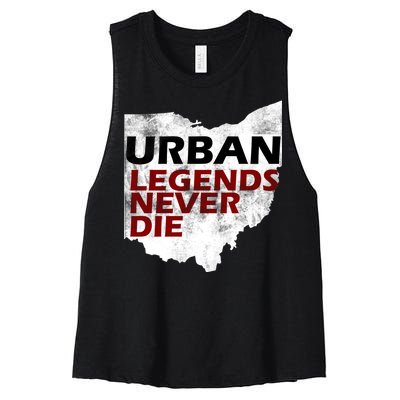 Urban Legends Never Die Women's Racerback Cropped Tank