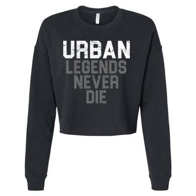 Urban Legends Never Die Ohio Cropped Pullover Crew