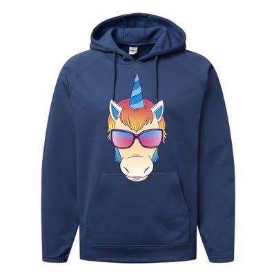 Unicorn Rainbow Cartoon Performance Fleece Hoodie