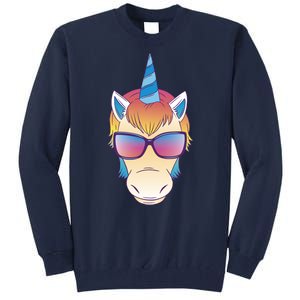 Unicorn Rainbow Cartoon Tall Sweatshirt