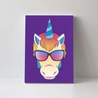 Unicorn Rainbow Cartoon Canvas