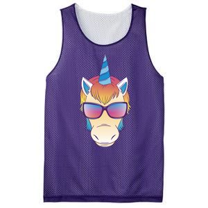 Unicorn Rainbow Cartoon Mesh Reversible Basketball Jersey Tank