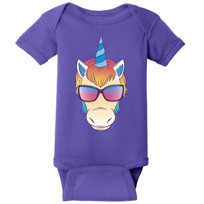Unicorn Rainbow Cartoon Baby Bodysuit