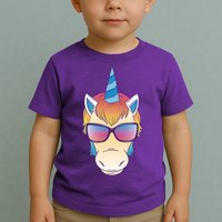 Unicorn Rainbow Cartoon Toddler T-Shirt