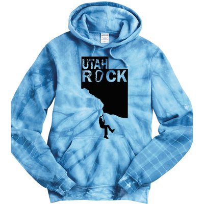 Utah Rock Climbing Tie Dye Hoodie