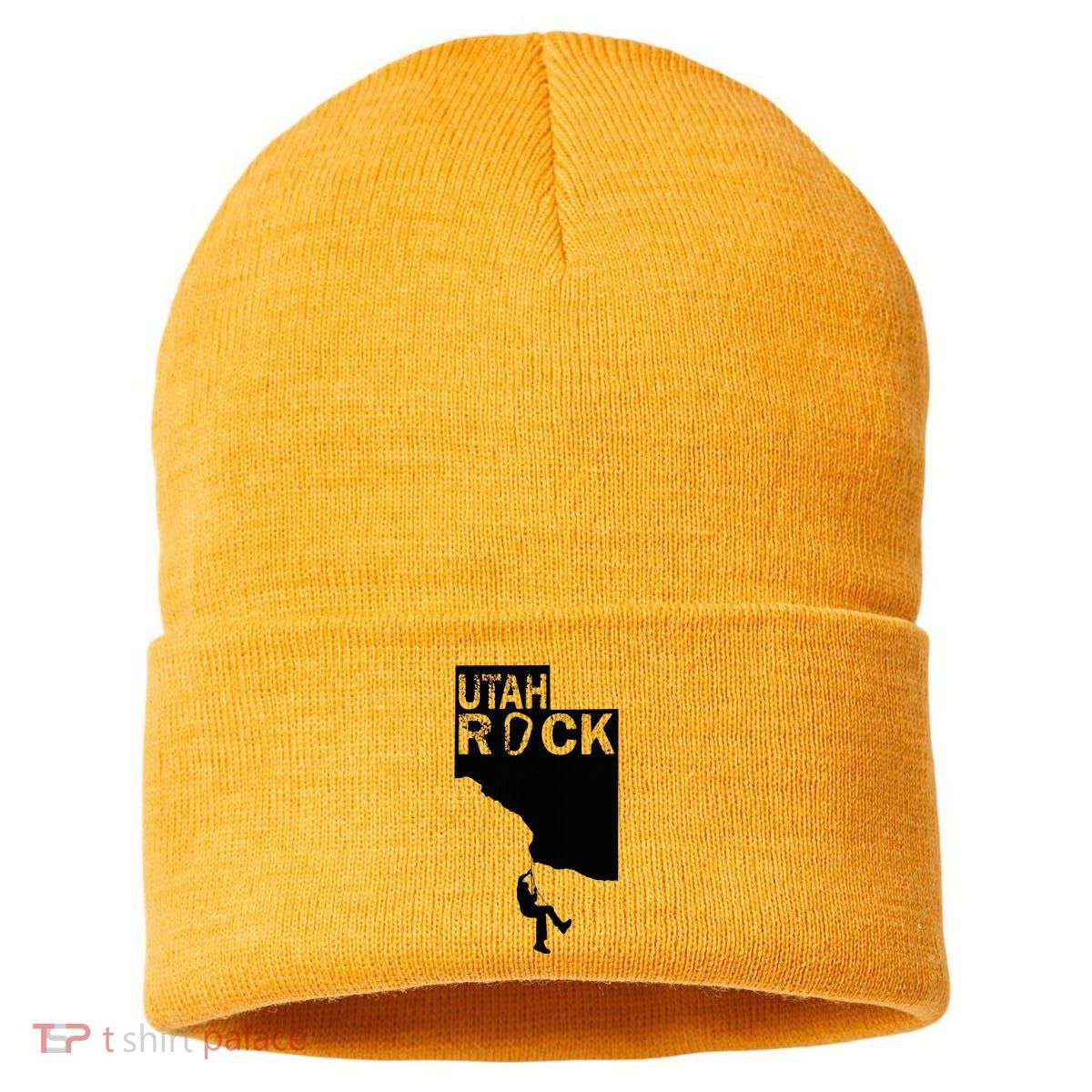 Utah Rock Climbing Sustainable Knit Beanie