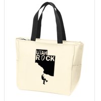 Utah Rock Climbing Zip Tote Bag