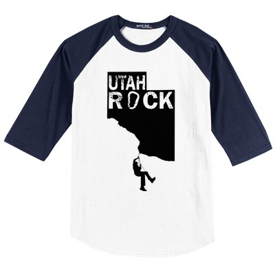 Utah Rock Climbing Baseball Sleeve Shirt