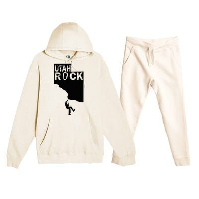 Utah Rock Climbing Premium Hooded Sweatsuit Set