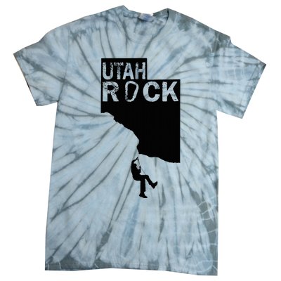 Utah Rock Climbing Tie-Dye T-Shirt