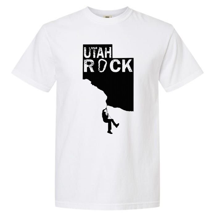 Utah Rock Climbing Garment-Dyed Heavyweight T-Shirt